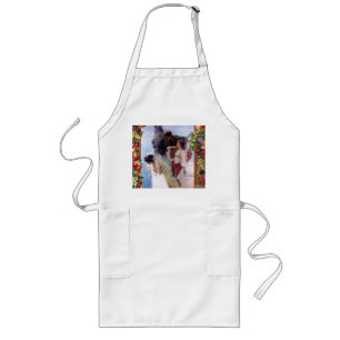 Vintage collage long apron