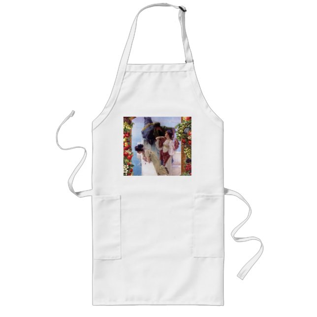 Vintage collage long apron (Front)
