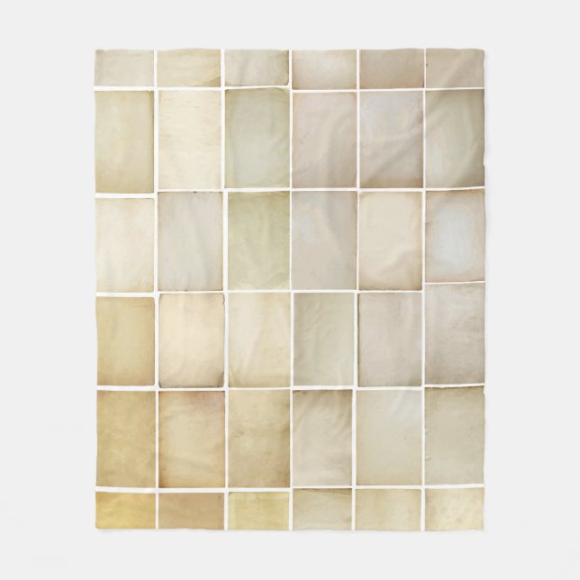 Vintage collection: old paper set. fleece blanket (Front)