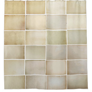 Vintage collection: old paper set. shower curtain