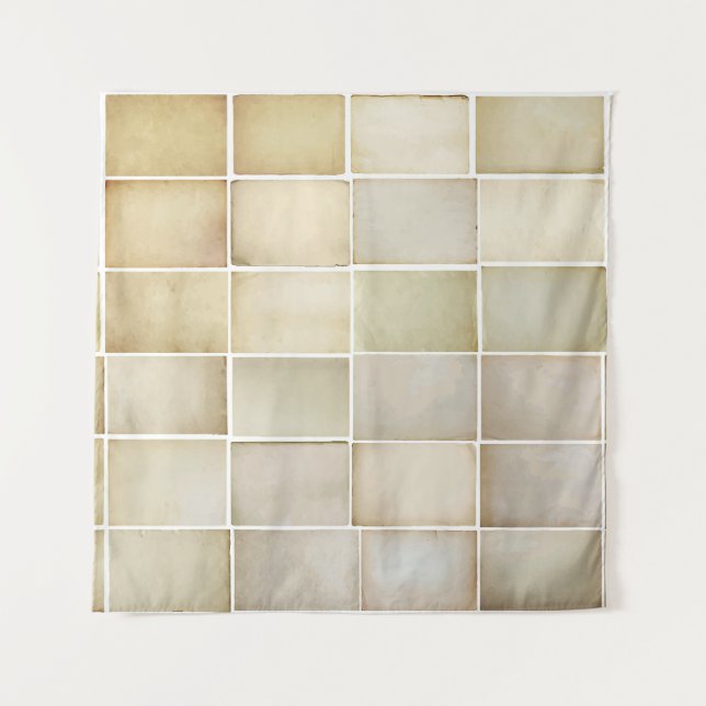 Vintage collection: old paper set. tapestry (Front)