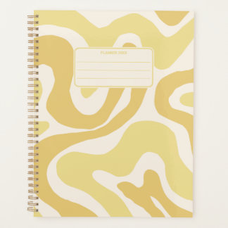 Vintage Color Abstract Pattern Groovy Yearly Planner