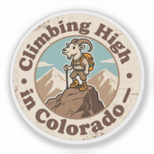 Vintage Colorado Climbing High Mountain Goat