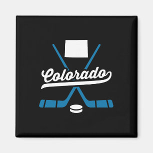 Vintage Colorado Ice Hockey Sticks Sports Team Fan Magnet