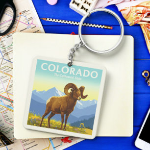 Vintage Colorado Key Ring