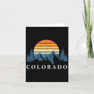Vintage Colorado Mountain Camng Hiking Summer Card