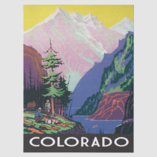 Vintage Colorado scene Tissue Paper