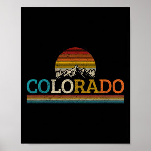 Vintage Colorado Souvenir - Men's Black Small Clic Poster