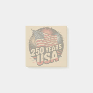 Vintage Colors American Flag 250 Years USA  Post-it Notes