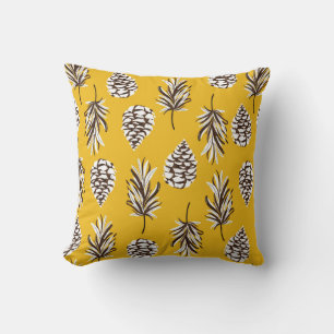 Vintage Colour Autumn Nature Elements Cushion