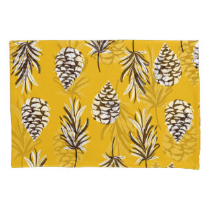 Vintage Colour Autumn Nature Elements Pillowcase