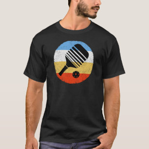 Vintage coloured retro Pickleball T-Shirt