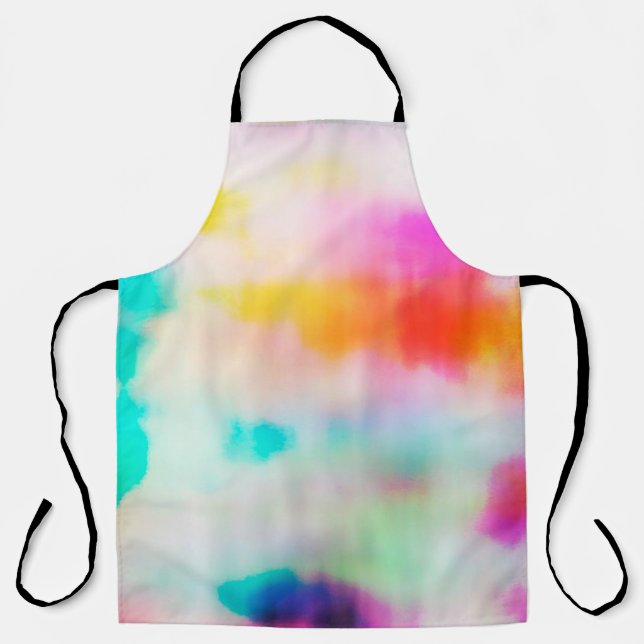 Vintage colourful abstract illustration background apron (Front)