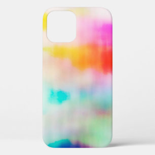 Vintage colourful abstract illustration background iPhone 12 case