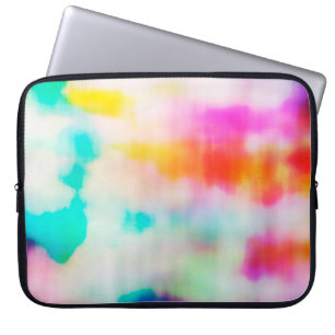 Vintage colourful abstract illustration background laptop sleeve