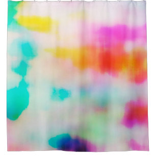 Vintage colourful abstract illustration background shower curtain