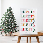 Vintage Colourful Bold Typography Merry Christmas Medium Gift Bag<br><div class="desc">Introducing our Personalised Modern Scandinavian Merry Christmas Gift Bags, a delightful and versatile addition to your holiday gifting. These gift bags seamlessly blend modern design with the cosy essence of Scandinavian hygge, making them the perfect choice for adding a touch of warmth and style to your presents. Our Personalised Modern...</div>