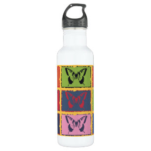 Vintage Colourful Butterfly Fine Art 710 Ml Water Bottle