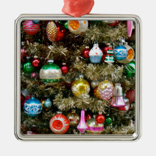 Vintage Colourful Christmas Ornaments