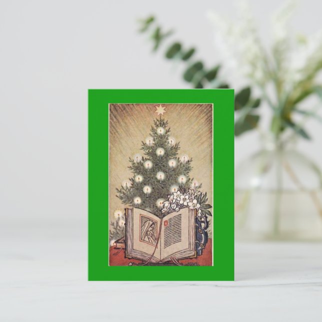 Vintage colourful Christmas postcards (Standing Front)