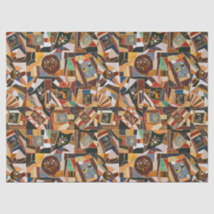 Vintage Colourful Crazy Quilt Tissue Paper