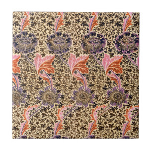 Vintage Colourful Decorative Floral Pattern Ceramic Tile