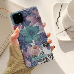 Vintage Colourful Floral Name  Case-Mate iPhone 14 Pro Max Case
