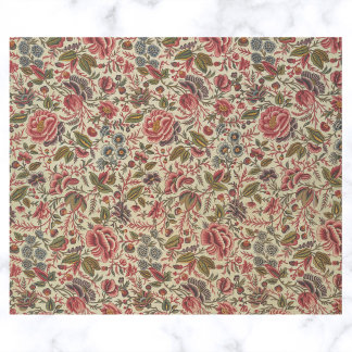 Vintage Colourful Floral Print Wrapping Paper