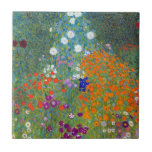 Vintage Colourful Flowers in Garden |  Gustav Klim Ceramic Tile<br><div class="desc">Inspired by Gustav Klimt's iconic artwork, this ceramic tile showcases a vintage design featuring colourful flowers in a garden, radiating vibrancy and charm. Perfect for vintage enthusiasts, art lovers, and those who appreciate unique and stylish home decor, this Vintage Colourful Flowers in Garden-inspired ceramic tile is a hot item that...</div>