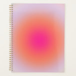 Vintage Colourful Gradient Planner<br><div class="desc">Gradient Design - Aura Effect - Green,  Lilac,  Orange And Pink Ombre.</div>