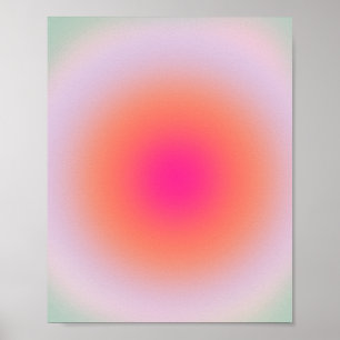 Vintage Colourful Gradient Poster