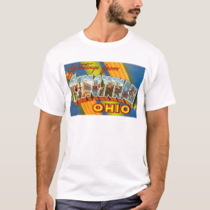 Vintage Colourful Greetings From Cincinnati Ohio T-Shirt