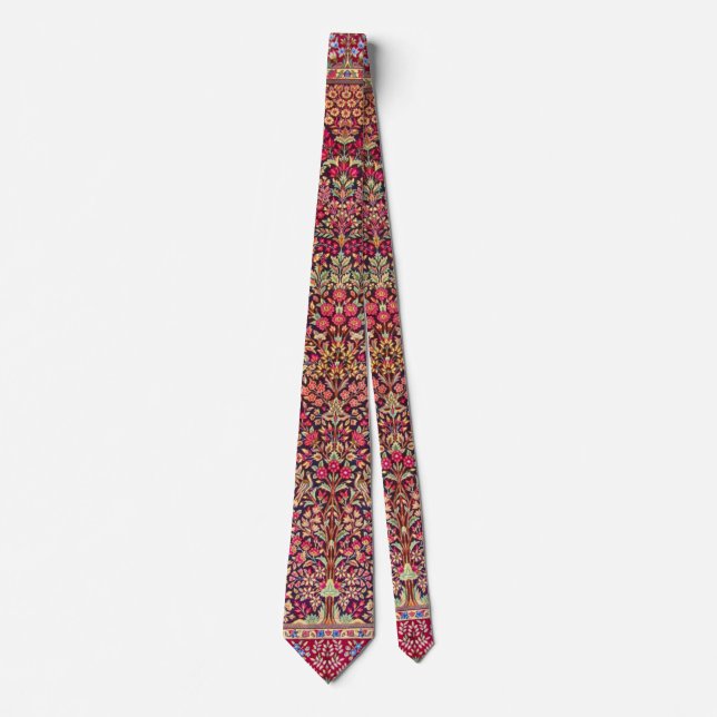 Vintage Colourful Persian Rug Pattern Tie (Front)