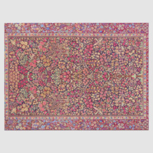 Vintage Colourful Persian Rug Pattern Tissue Paper