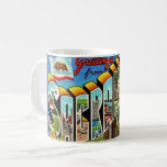 Vintage Colourful Sacramento CA Coffee Mug<br><div class="desc">A vintage,  illustrated postcard greeting for the State Capital - Sacramento,  California repurposed!</div>