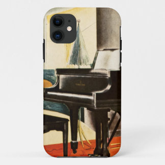 Vintage Colourful Steinway Piano Instrument Ad Art iPhone 11 Case