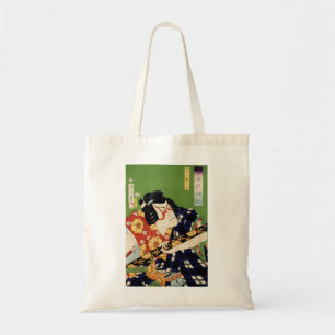 Vintage Colourful traditional Japanese Ukyio-e sty Tote Bag