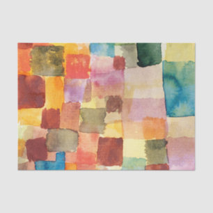 Vintage Colourful Watercolor Geometric Abstract  Tissue Paper