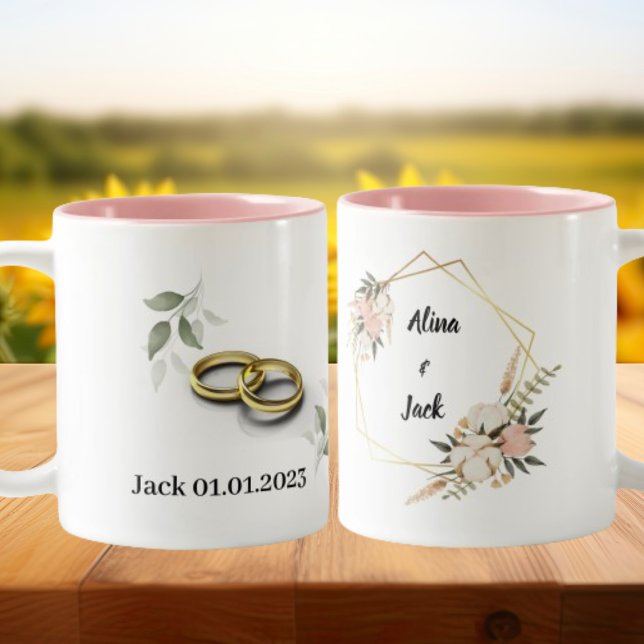 Vintage Colourful Wedding Mug (Creator Uploaded)