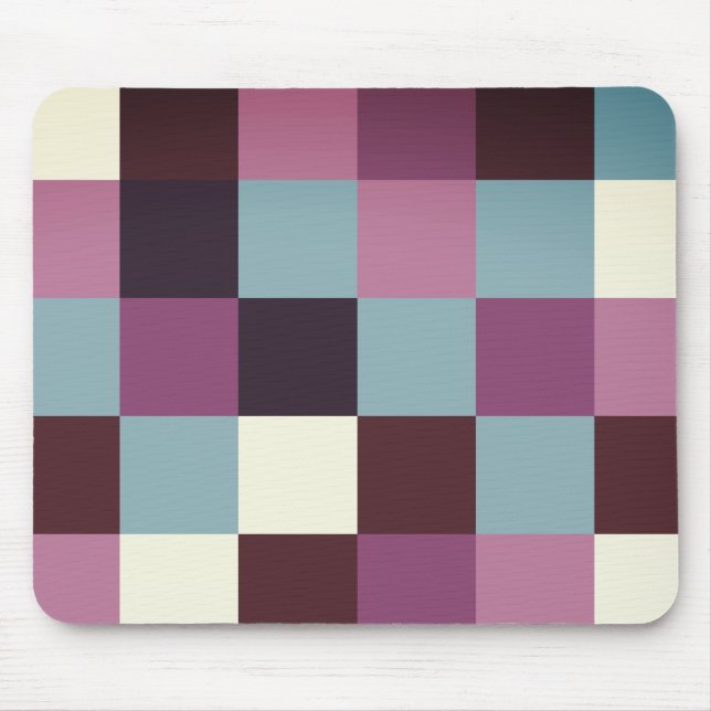 Vintage Colours Plaids Mousepad (Front)