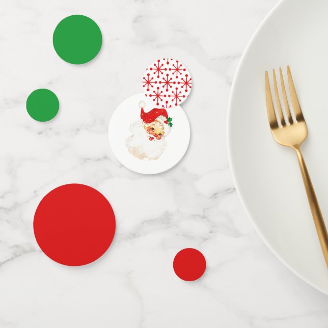 Vintage Colours & Santa Claus Confetti (Group)