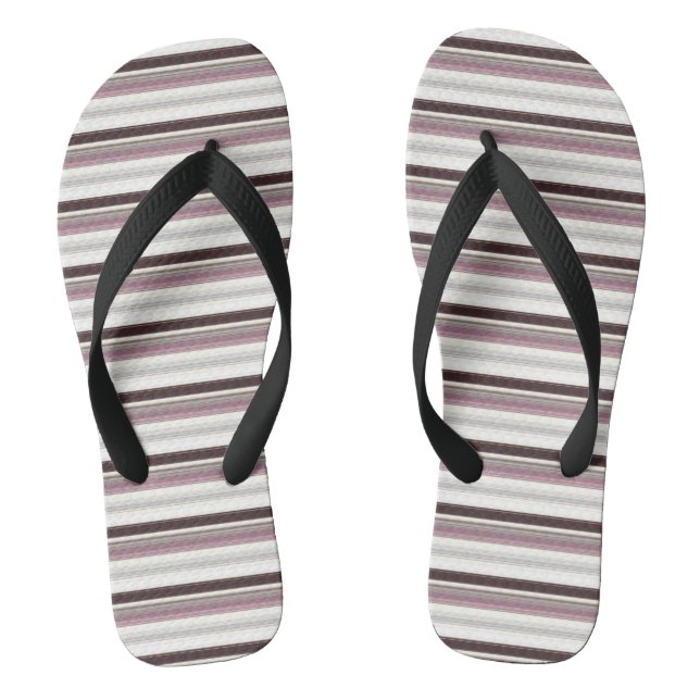 Vintage colours stripes thongs (Footbed)