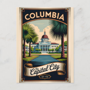 Vintage Columbia South Carolina The Capital City Postcard