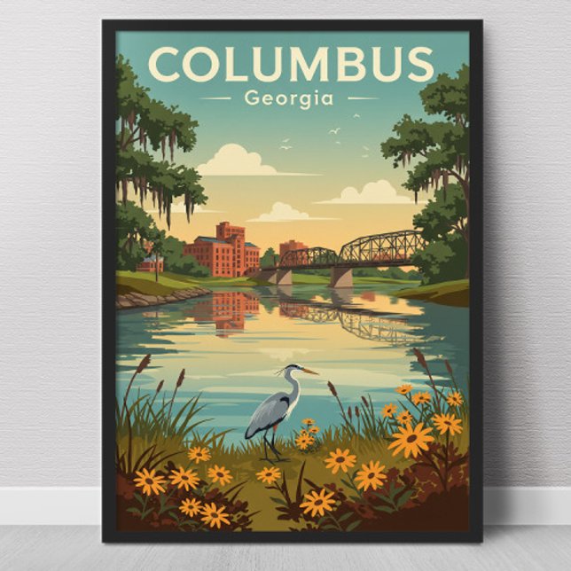 Vintage Columbus Georgia Poster (Creator Uploaded)