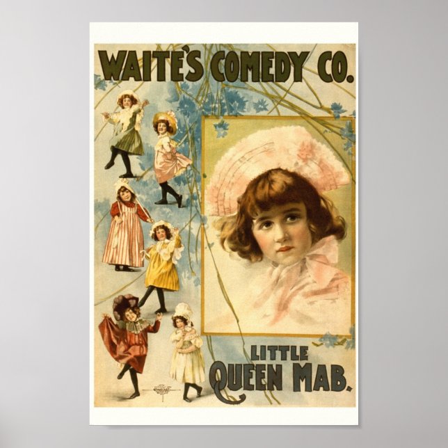 Vintage Comedy Show Advertisement Poster (Front)
