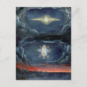 Vintage Comet Book Illustration Pertica Postcard