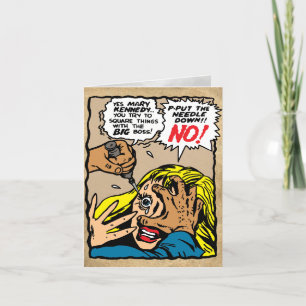 Vintage Comic Art Card