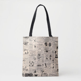 "Vintage Comic Book Classified Ads" Tote Bag