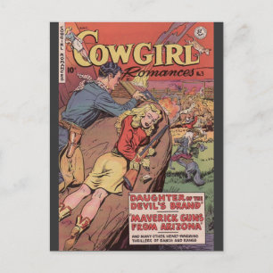 VINTAGE COMIC BOOK COVER ART POSTCARD