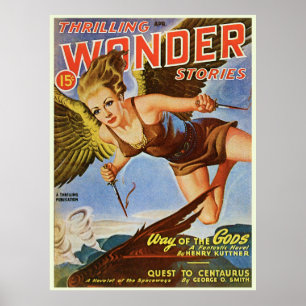 Vintage Comic book cover "Wonder" Poster